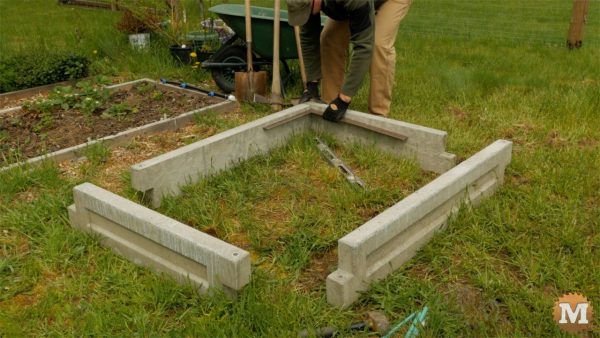 assemble concrete garden boxes