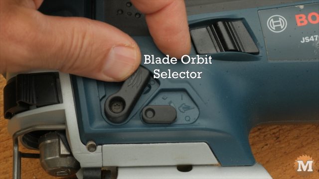 Four position switch for differing blade orbit patterns