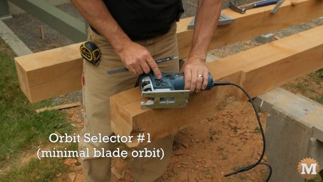 Orbit selector setting - Bosch Jigsaws