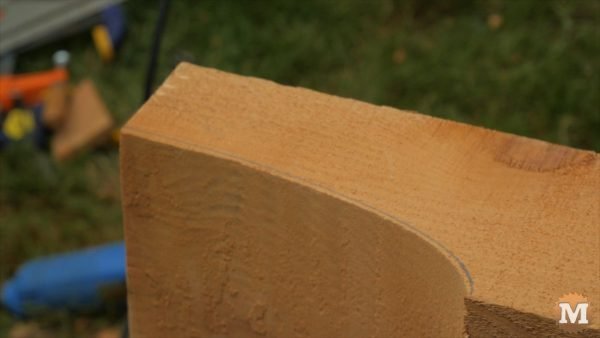 close up of beam end profile