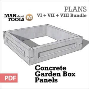 Concrete Garden Box Panels bundle all