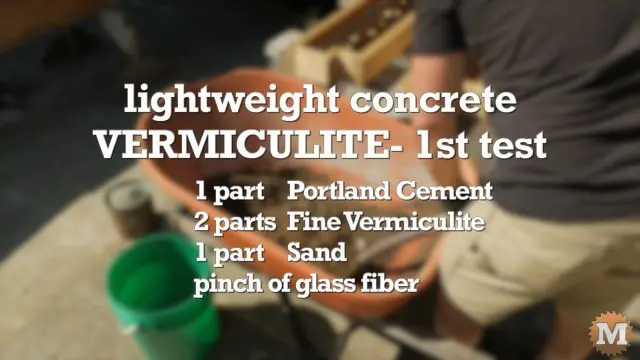 Vermiculite Lightweight Concrete recipe