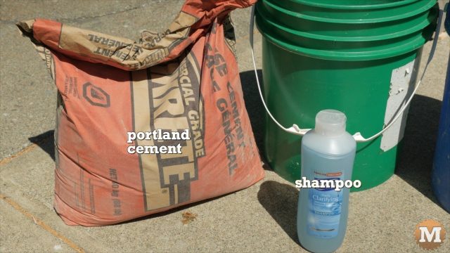 Aircrete Ingredients - Portland Cement and Shampoo