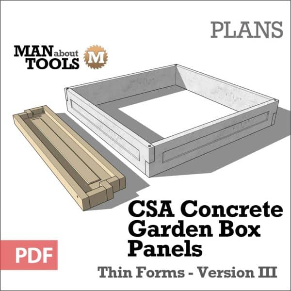 Concrete Panels Version III - raised garden beds