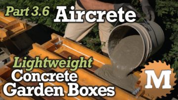 YouTube Thumbnail Aircrete Lightweight Concrete Garden Boxes - MAN about TOOLS