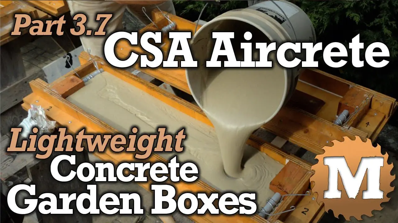 YouTube Thumbnail CSA Aircrete Lightweight Concrete Garden Boxes - MAN about TOOLS