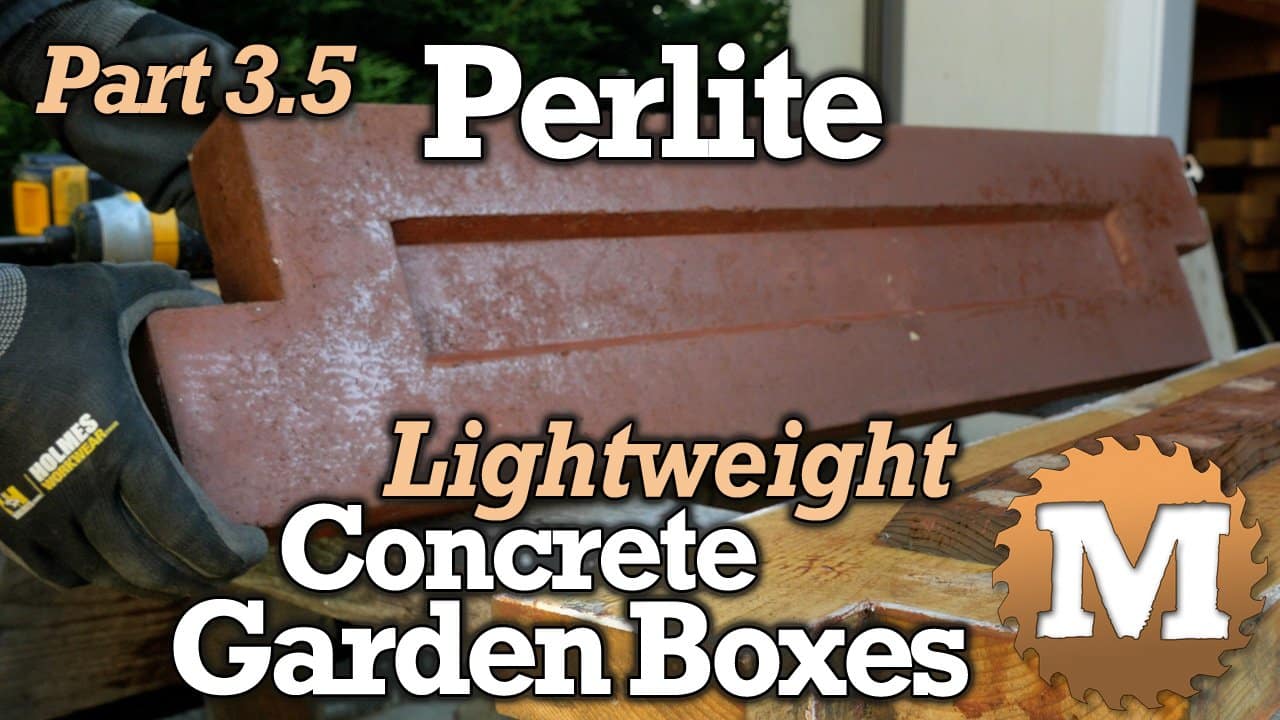 YouTube Thumbnail Perlite Lightweight Concrete Garden Boxes - MAN about TOOLS