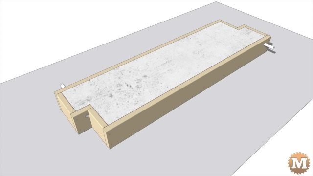 Sketchup animation of concrete panel mold parts