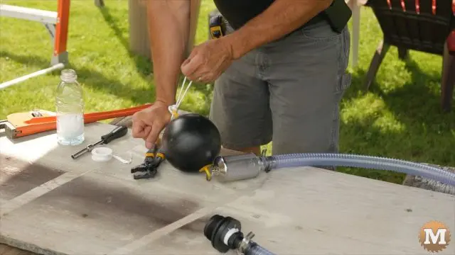adding rope lanyard to float valve