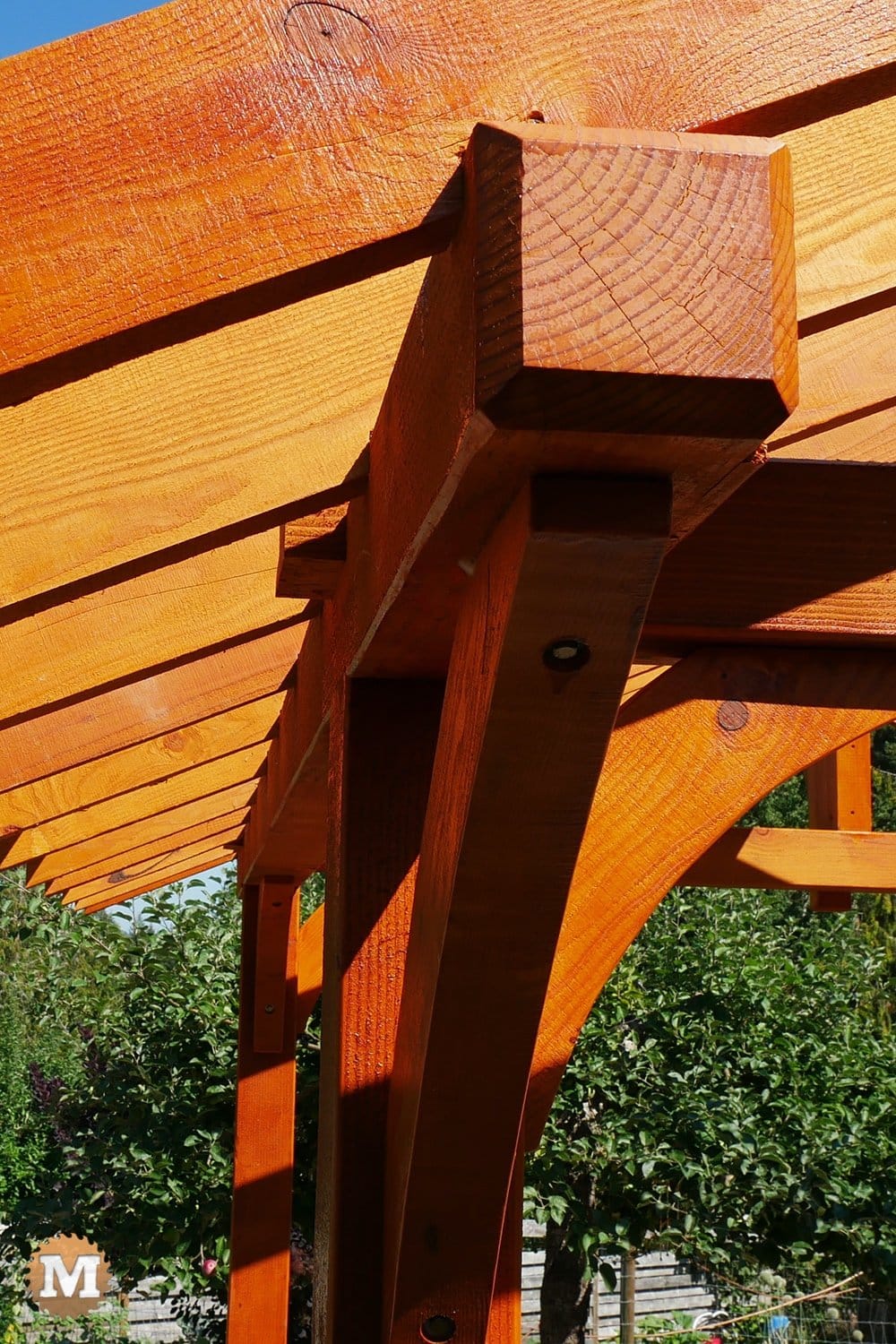 Post and Beam joinery on a Three Gable Pavilion