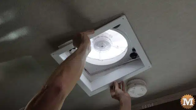 fitting rv vent ring in opening