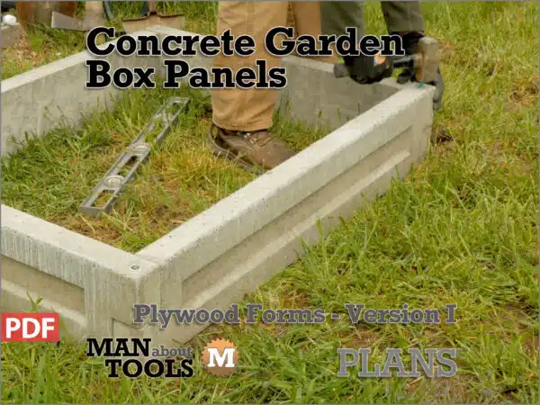 concrete garden bed molds 15 lettering