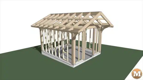 greenhouse timber frame 007